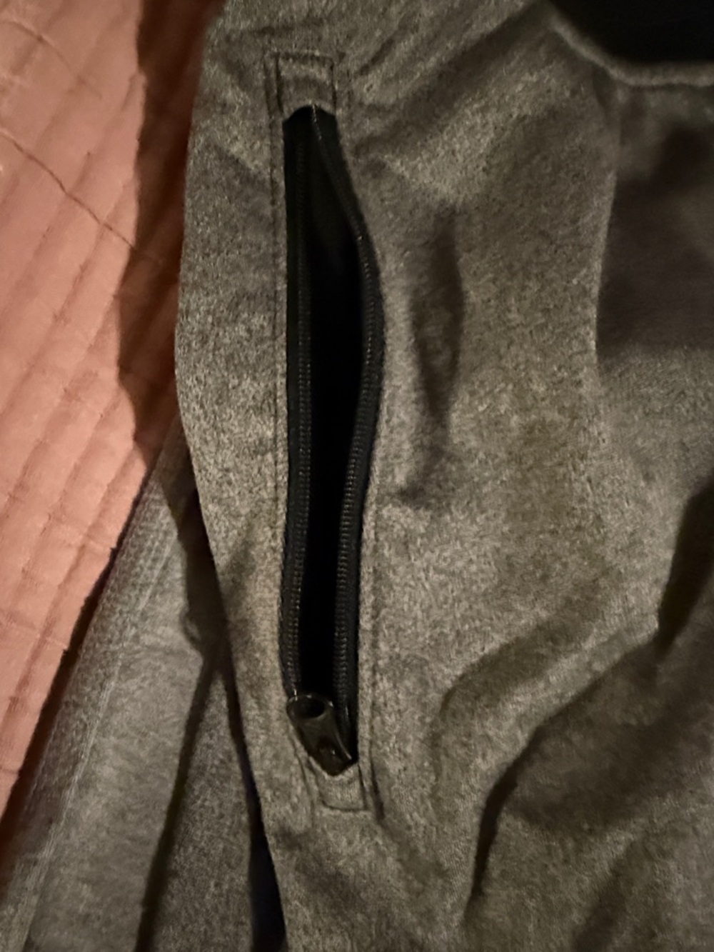 Under Armour Gray Heather Men's Joggers with Black Waistband - Picture 3 of 4